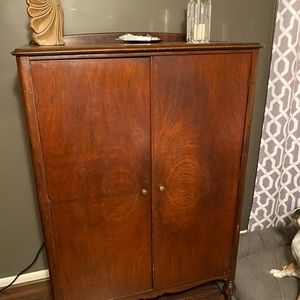 Walnut antique walnut wardrobe mint condition